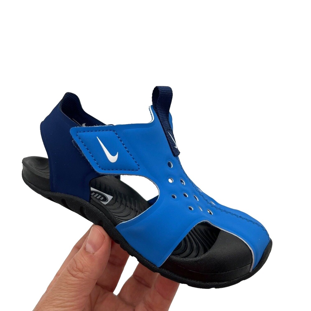Nike Toddler Boys Closed Toe Sandals Size 10 Blue Black Lightweight Quick Drying
